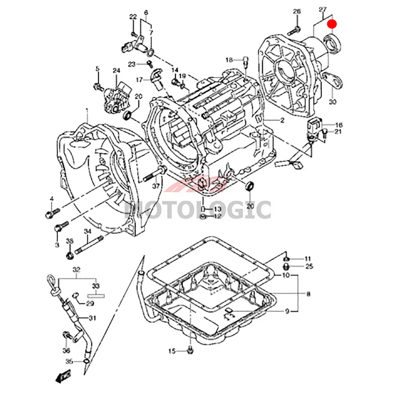 EXTENSION CASE OIL SEAL SUZUKI JIMNY SERIES - Master