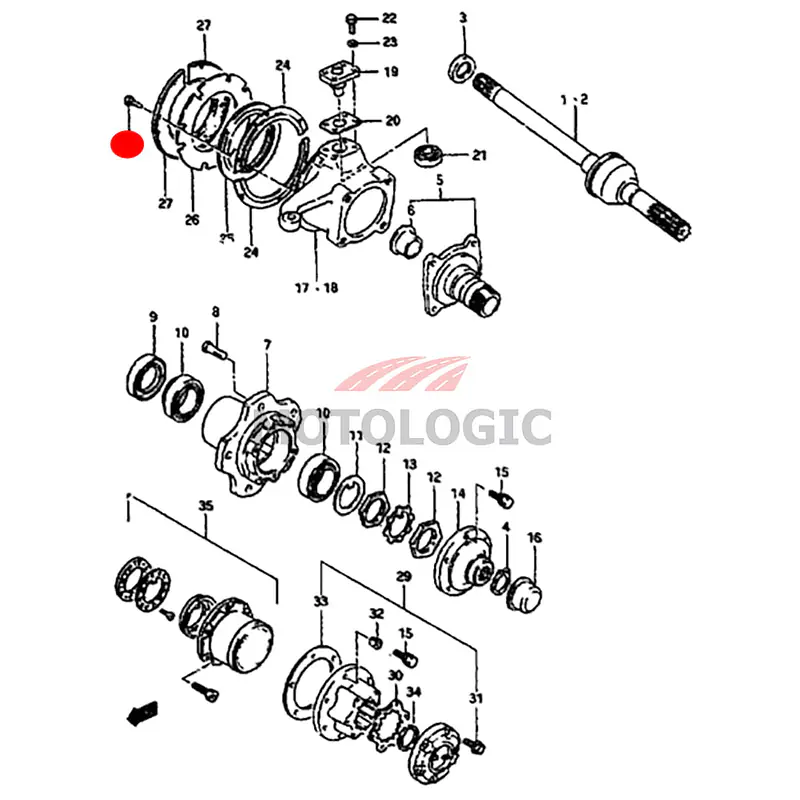 JOINT SEAL BOLT SUZUKI SAMURAI SERIES - Master