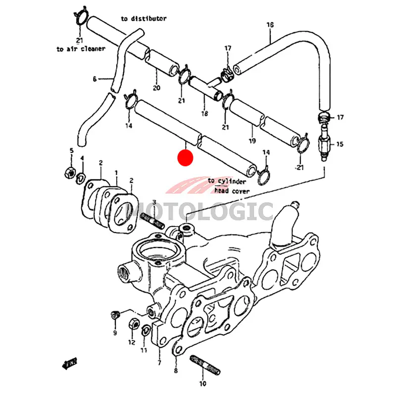 BREATHER HOSE SUZUKI SAMURAI SERIES - Master