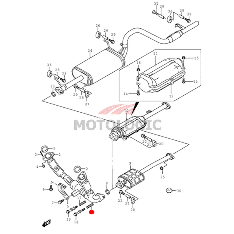 EXHAUST PIPE SPRING SUZUKI ALTO SERIES - Master