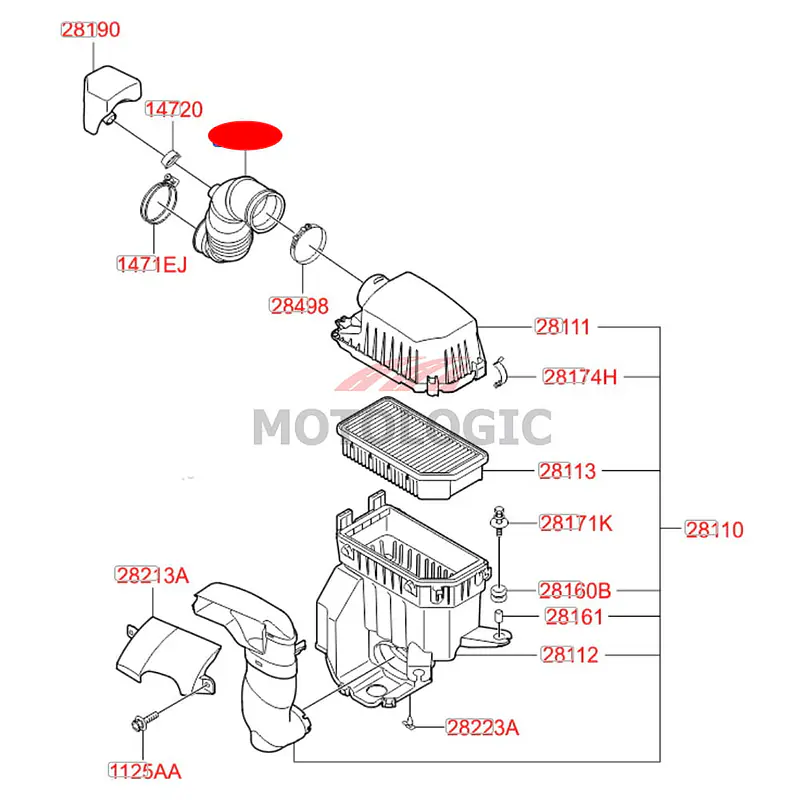 AIR INTAKE HOSE HYUNDAI i20 SERIES - Master