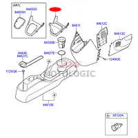 CONSOLE COVER UPPER HYUNDAI i10 SERIES - Master