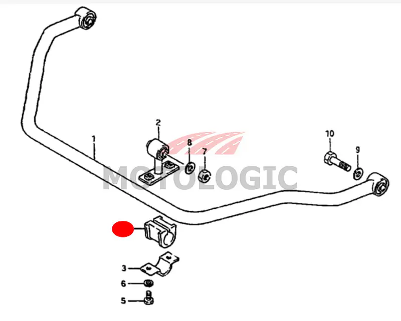 STABILIZER MOUNT BUSH SUZUKI SAMURAI SERIES - Master