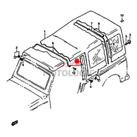 TOP SIDE RAIL DECK SUZUKI SAMURAI SERIES - Master