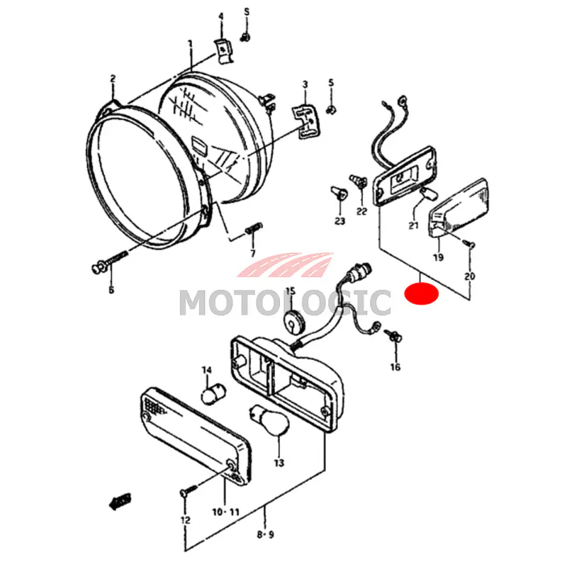 SIDE TURN SIGNAL LAMP LEFT SUZUKI SAMURAI SERIES - Master
