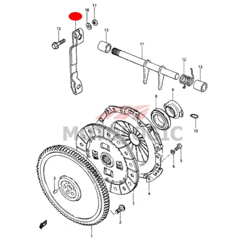 CLUTCH RELEASE ARM SUZUKI CARRY SERIES - Master