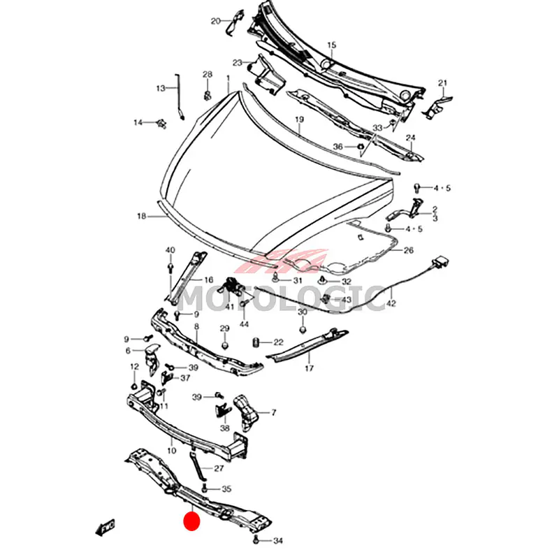 FRONT LOWER CROSSMEMBER SUZUKI SWIFT SERIES - Master