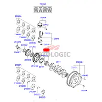CRANKSHAFT SPROCKET HYUNDAI GETZ SERIES - Master