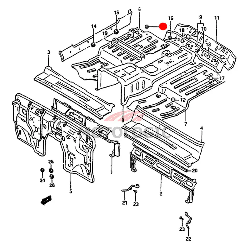 FLOOR DRAIN CAP SUZUKI SAMURAI SERIES - Master