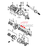 FRONT WHEEL BEARING LOCK & WASHER KIT SUZUKI SAMURAI SERIES - Master
