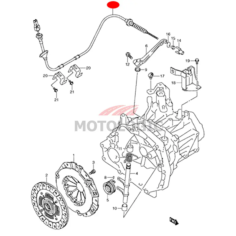 CLUTCH CABLE SUZUKI ALTO SERIES - Master