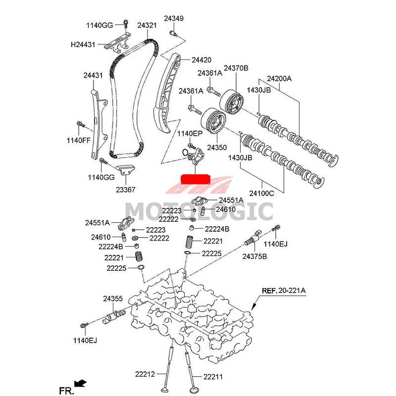 TIMING CHAIN TENSIONER HYUNDAI GRAND i10 SERIES - Master