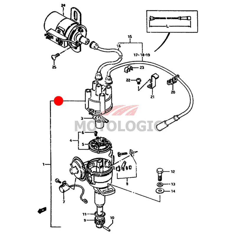 DISTRIBUTOR CAP SUZUKI SAMURAI SERIES - Master