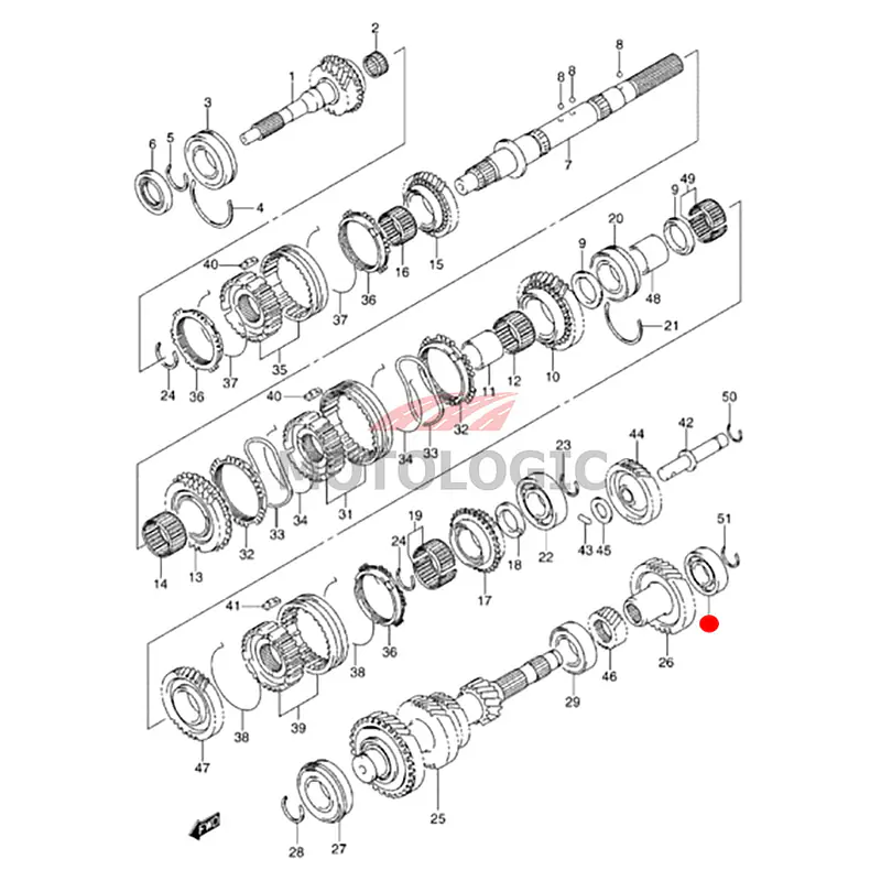 COUNTERSHAFT REAR BEARING SUZUKI JIMNY SERIES - Master
