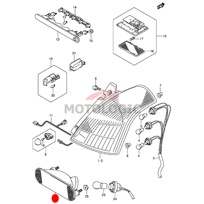 REAR FOG LAMP SUZUKI SWIFT SERIES - Master