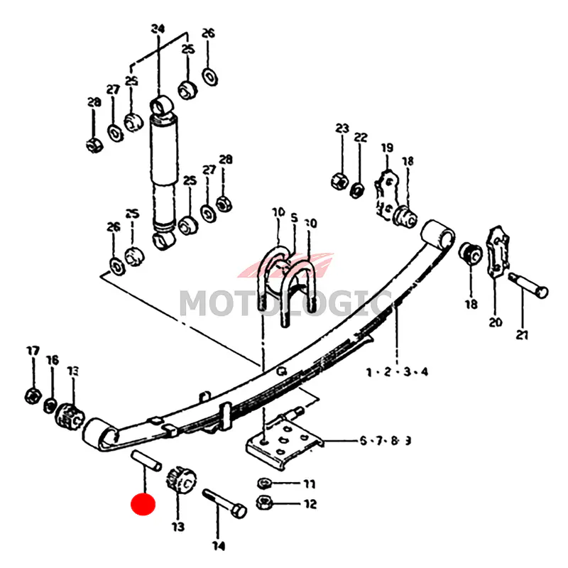 SPRING CENTER SPACER SUZUKI SAMURAI SERIES - Master