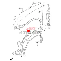 FRONT FENDER LINING LEFT SUZUKI SWIFT SERIES - Master
