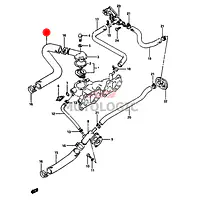 RADIATOR INLET HOSE SUZUKI SAMURAI SERIES - Master