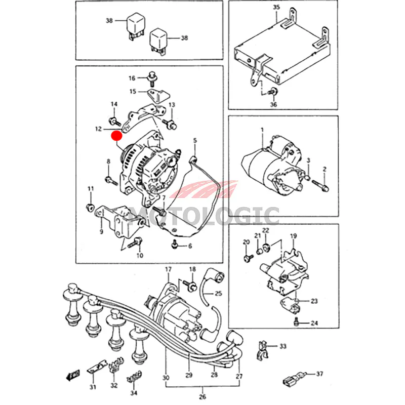 GENERATOR ASSY SUZUKI SWIFT SERIES - Master