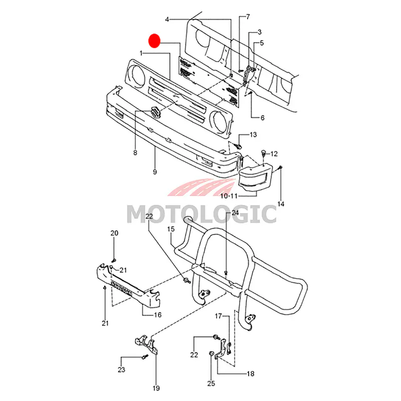 FRONT GRILLE NET SUZUKI SAMURAI SERIES - Master