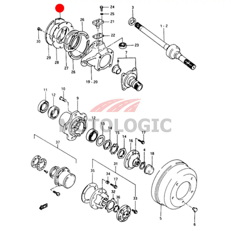 OIL SEAL COVER SUZUKI SAMURAI SERIES - Master