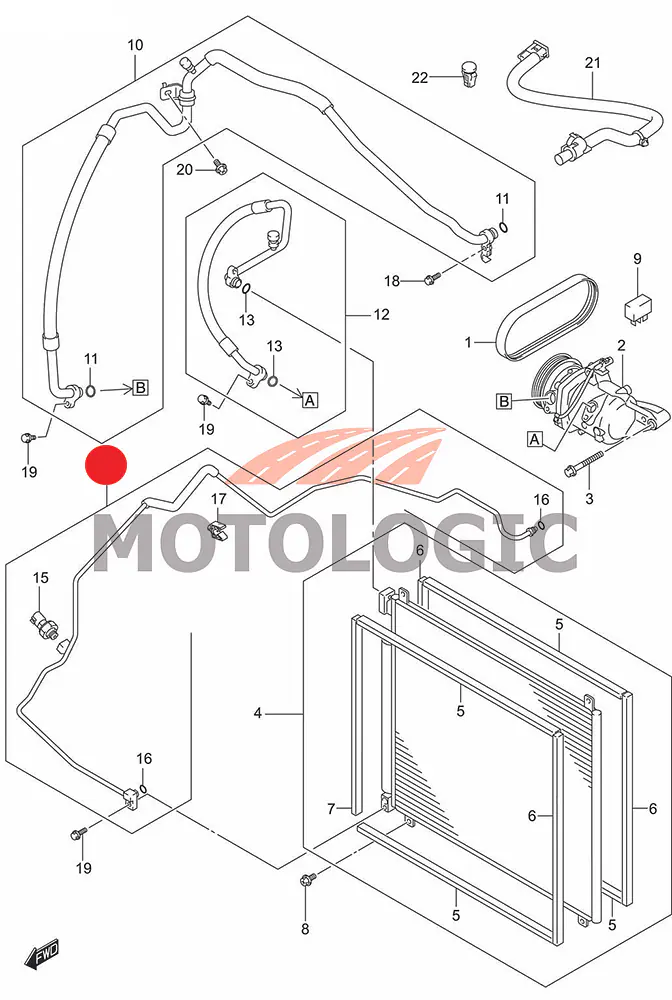 LIQUID HOSE SUZUKI IGNIS SERIES - Master