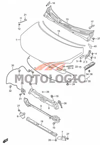 FRONT HOOD PANEL SUZUKI SERIES - Master