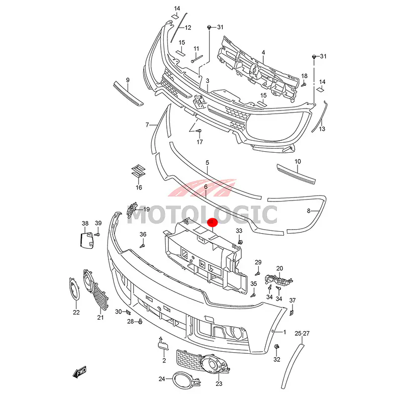 GRILLE AIR GUIDE SUZUKI SERIES - Master