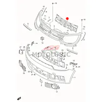 RADIATOR GRILLE UPPER COVER SUZUKI SERIES - Master