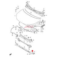FRONT BUMPER LOWER ABSORBER LH SUZUKI SERIES - Master