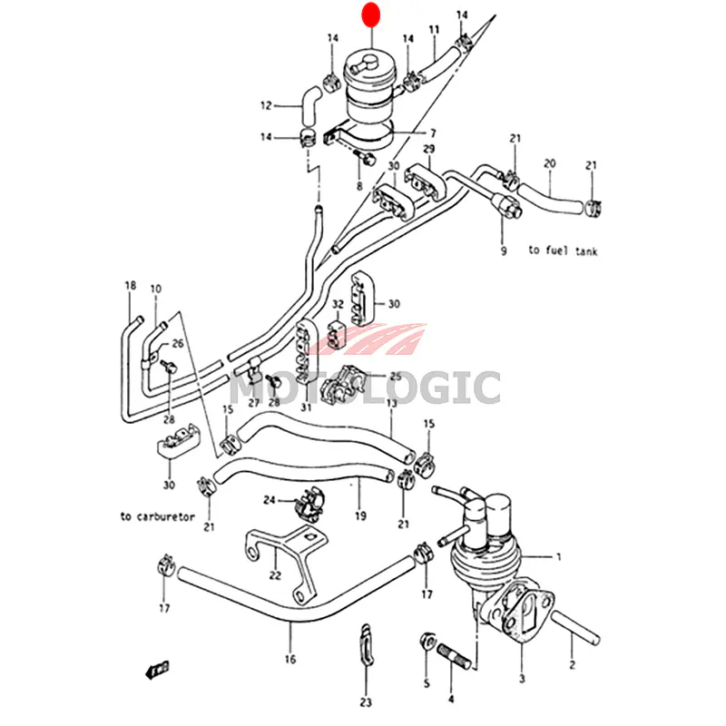 FUEL FILTER SUZUKI CARRY SERIES - Master