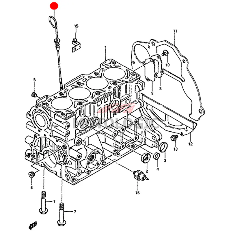 OIL LEVEL GUAGE DIPSTICK SUZUKI SAMURAI SERIES - Master