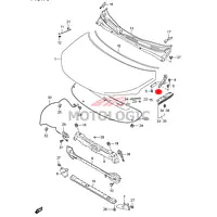 FRONT HOOD HINGE RH SUZUKI SERIES - Master