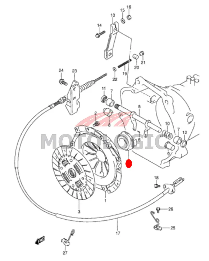 CLUTCH RELEASE BEARING SUZUKI CARRY SERIES - Master