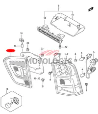 BACKUP LAMP LEFT SUZUKI IGNIS SERIES - Master