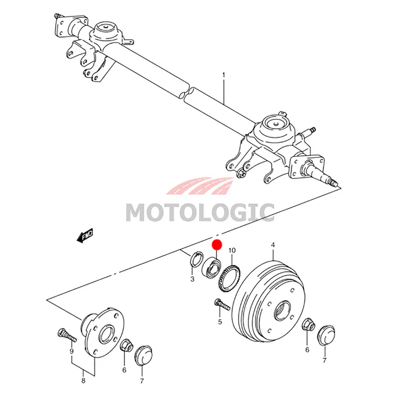 REAR WHEEL BEARING SUZUKI ALTO SERIES - Master