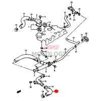 RADIATOR OUTLET HOSE SUZUKI VITARA SERIES - Master