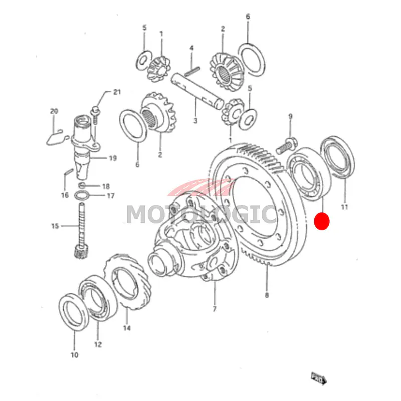 DIFFERENTIAL BEARING SUZUKI CELERIO SERIES - Master