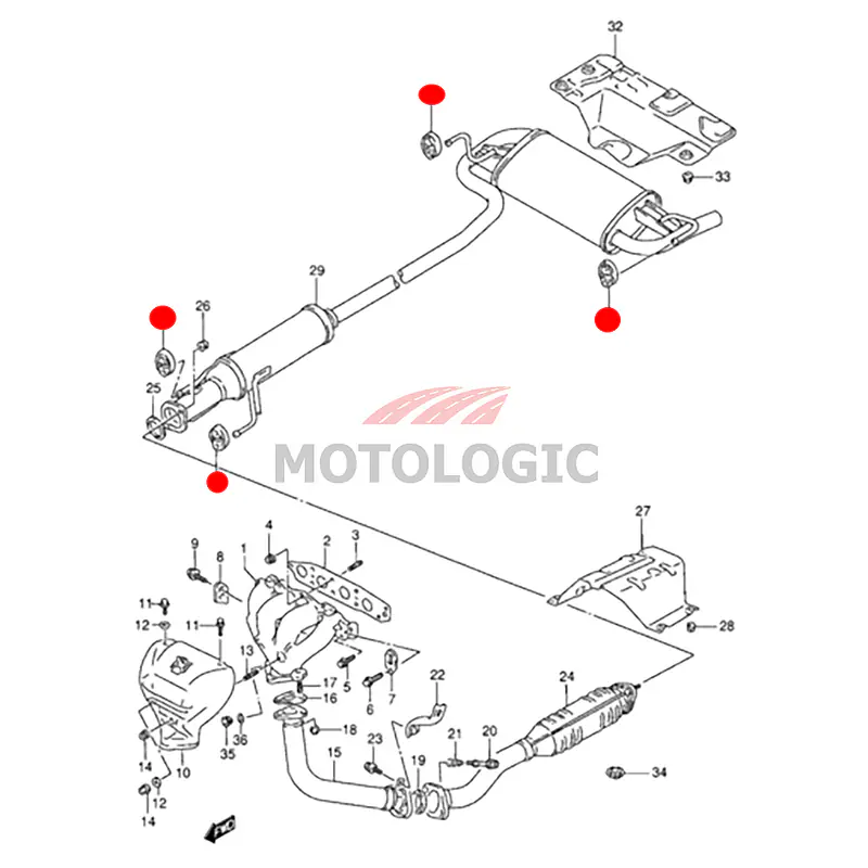 MUFFLER MOUNTING SUZUKI BALENO SERIES - Master