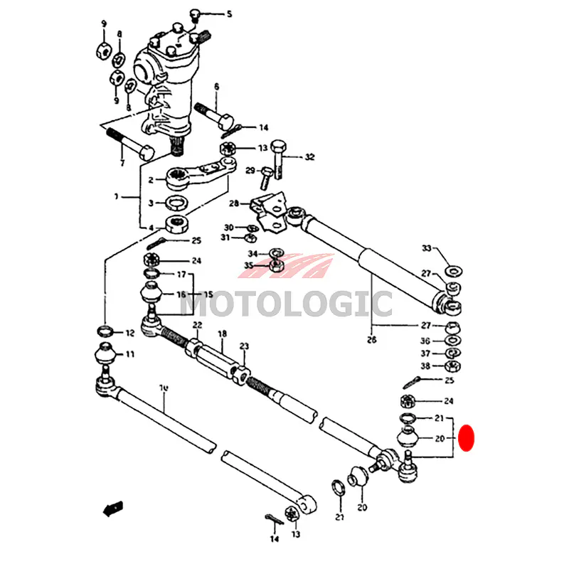 STEERING TIE ROD SUZUKI SAMURAI SERIES - Master