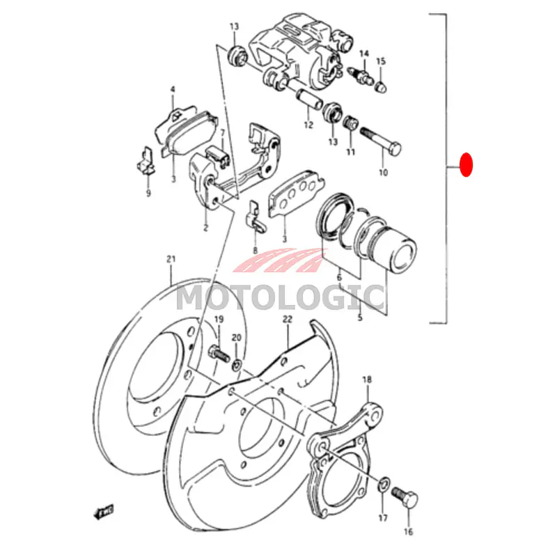 DISC BRAKE CALIPER SUZUKI SAMURAI SERIES - Master