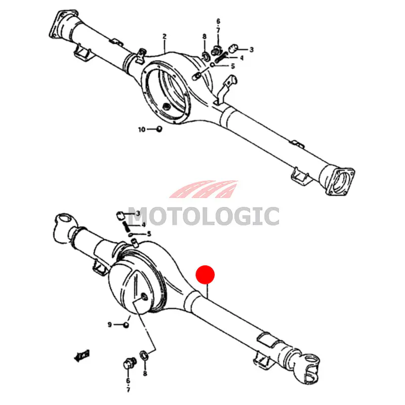 FRONT AXLE HOUSING COMPLETE REPAIR KIT SUZUKI SAMURAI SERIES - Master