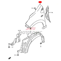 FRONT FENDER PANEL LEFT SUZUKI ALTO SERIES - Master