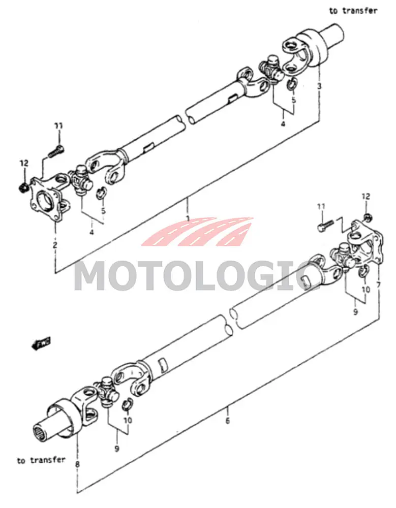 JOINT FLANGE YOKE SUZUKI VITARA SERIES - Master