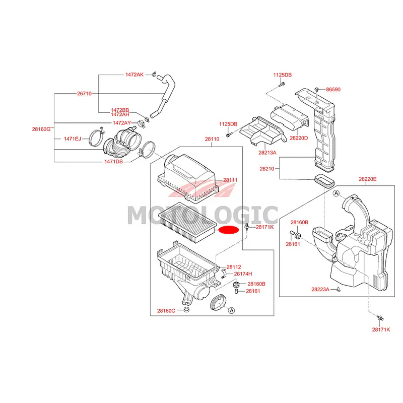 AIR CLEANER FILTER HYUNDAI i20 SERIES - Master