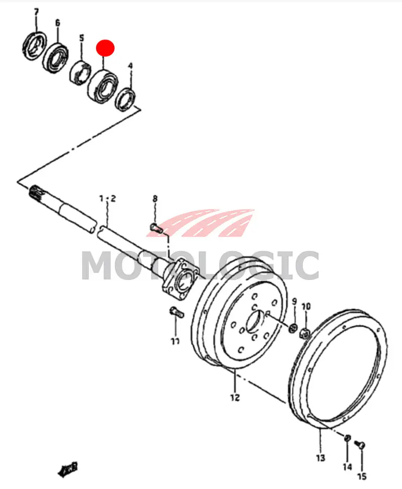 REAR AXLE BEARING SUZUKI SAMURAI SERIES - Master