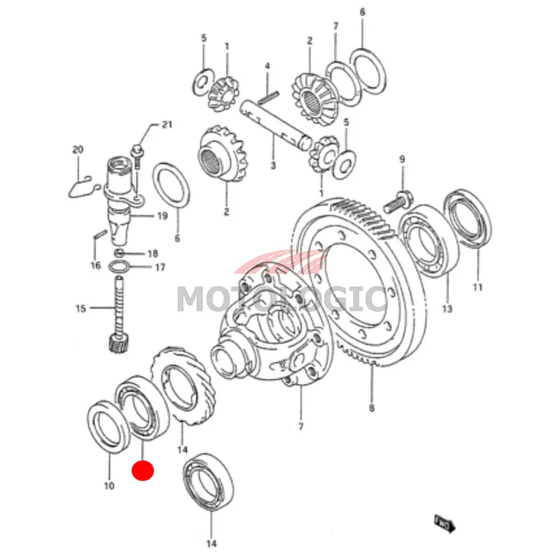 DIFFERENTIAL SIDE BEARING RIGHT SUZUKI SWIFT SERIES - Master
