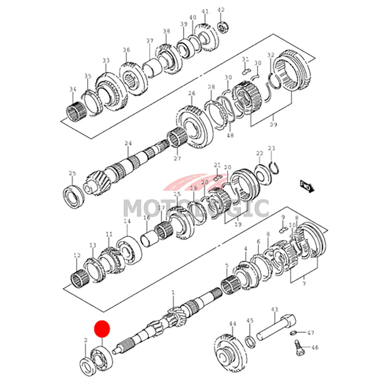 INPUT SHAFT BEARING RIGHT SUZUKI SWIFT SERIES - Master