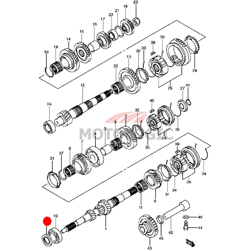 OIL SEAL INPUT SHAFT SUZUKI ALTO SERIES - Master