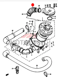 AIR CLEANER HOSE SUZUKI SAMURAI SERIES - Master